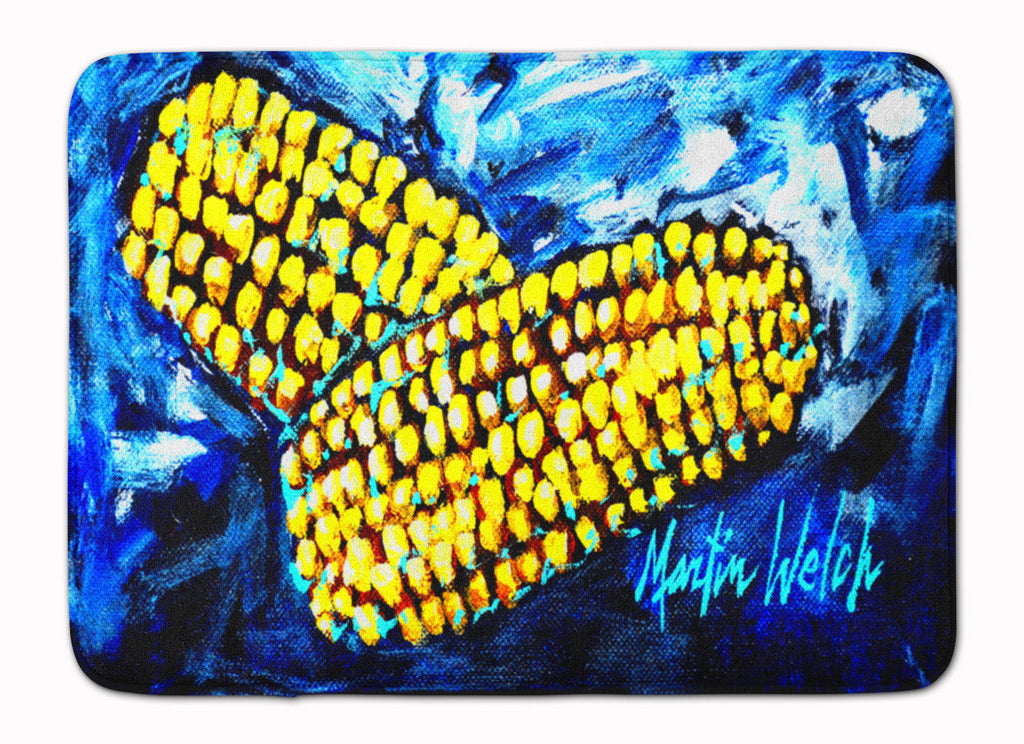 Two Corn Please Memory Foam Kitchen Mat Machine Washable Anti-Fatigue Cushion Comfort Bath or Kitchen Rug