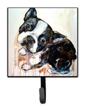 Boston Terrier Jake The Look Leash or Key Holder Wall Hooks, Key Hooks Holder, Coat Rack Wall Mount, Coat Hooks, Hooks for Hanging Keys, Towels, Aprons, Leashes