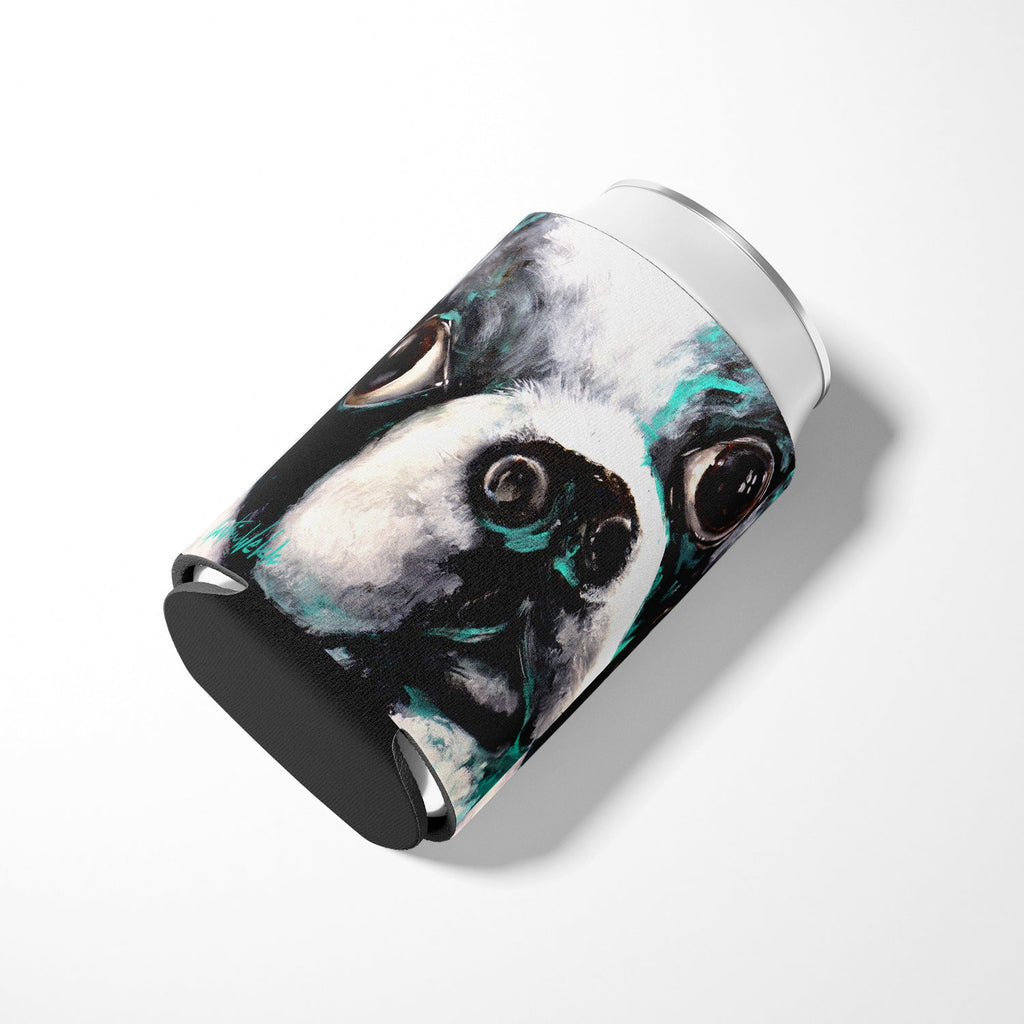 Boston Terrier Jake Pretty Please Can or Bottle Hugger Cooler Sleeve for Standard 12 oz Cans, Insulated Foam Beer & Soda Can Hugger Reusable