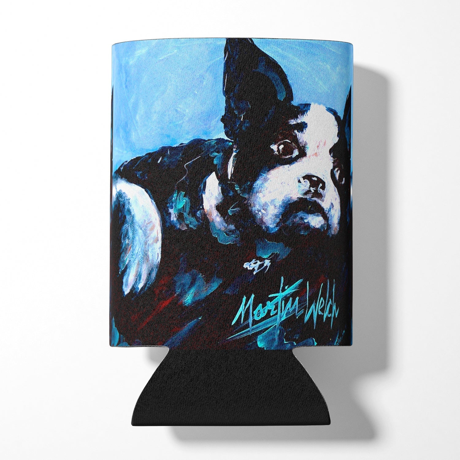 Boston Terrier Just Jake Can or Bottle Hugger Cooler Sleeve for Standard 12 oz Cans, Insulated Foam Beer & Soda Can Hugger Reusable