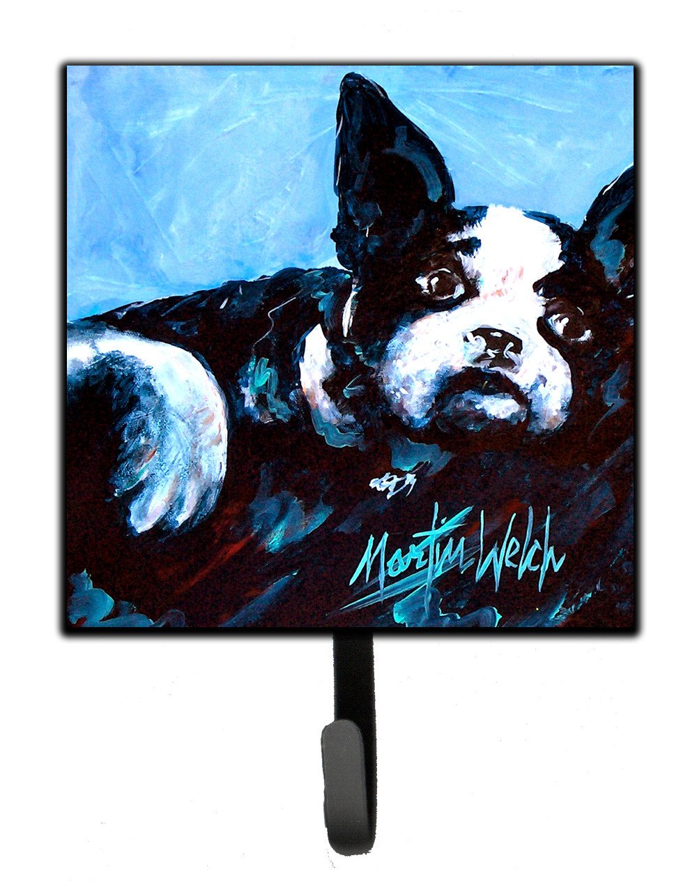 Boston Terrier Just Jake Leash or Key Holder Wall Hooks, Key Hooks Holder, Coat Rack Wall Mount, Coat Hooks, Hooks for Hanging Keys, Towels, Aprons, Leashes