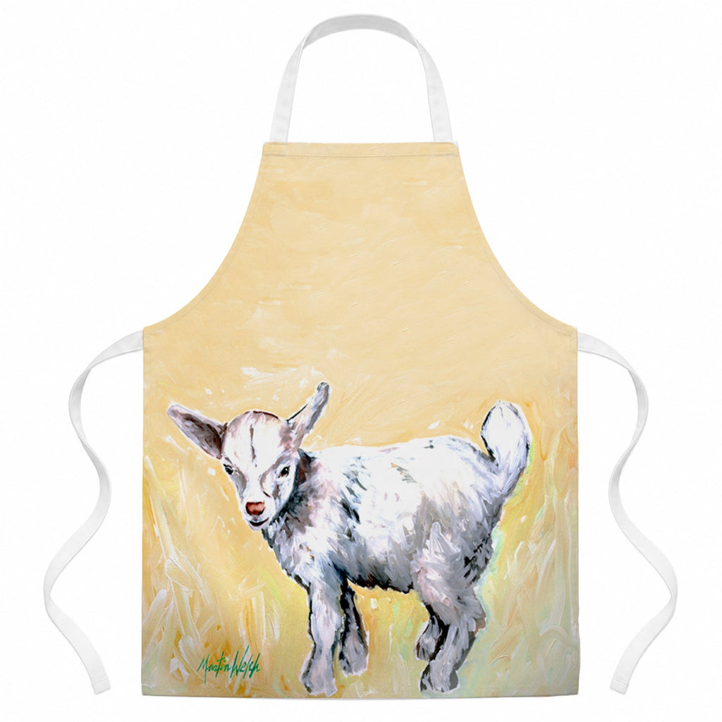 Bill the Kid Goat Apron Cooking Kitchen Server Baking Crafts Gardening for Adult Women Men, Unisex, Large, Multicolor