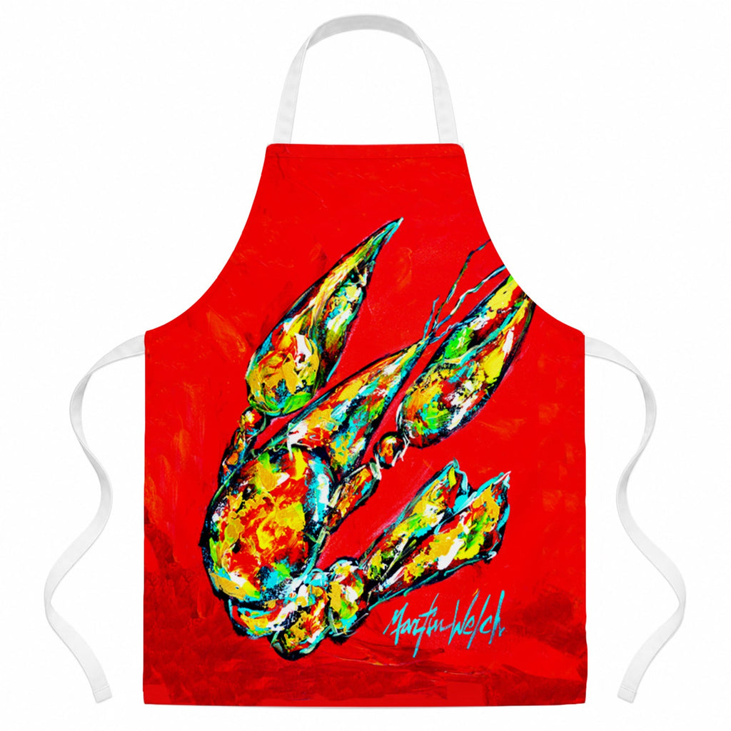 Hot Head #2 Crawfish Apron Cooking Kitchen Server Baking Crafts Gardening for Adult Women Men, Unisex, Large, Multicolor