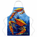 Puddle O' Two Crabs Apron Cooking Kitchen Server Baking Crafts Gardening for Adult Women Men, Unisex, Large, Multicolor