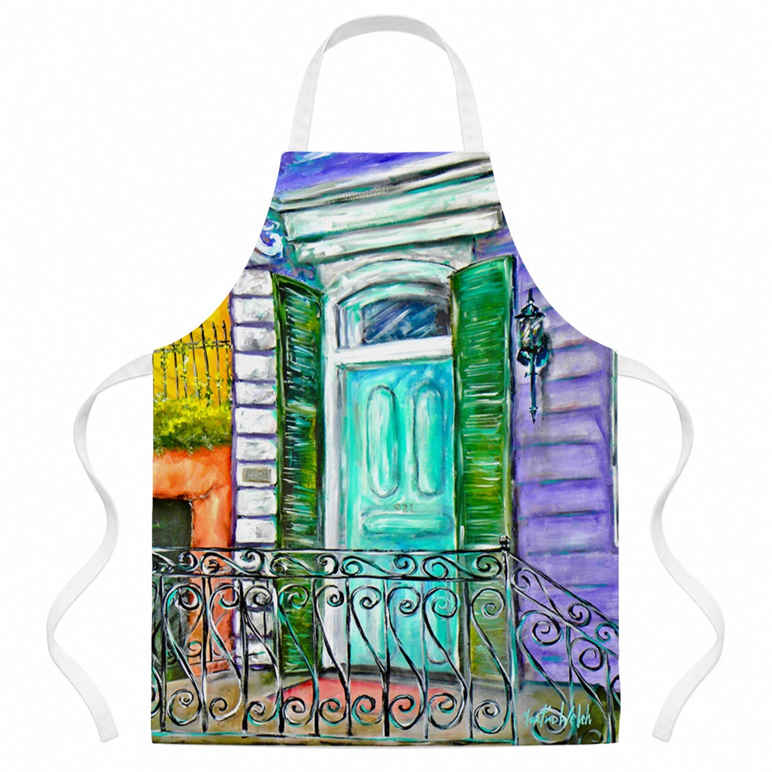 The House Next Door Apron Cooking Kitchen Server Baking Crafts Gardening for Adult Women Men, Unisex, Large, Multicolor