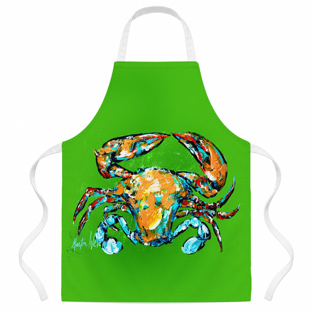 Wide Load Crab Apron Cooking Kitchen Server Baking Crafts Gardening for Adult Women Men, Unisex, Large, Multicolor