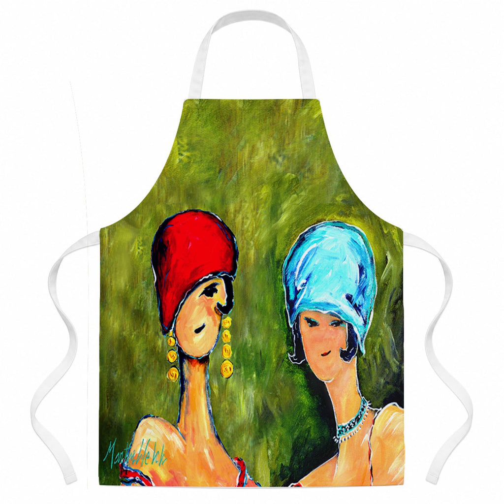 Young Voncile and Azaline Apron Cooking Kitchen Server Baking Crafts Gardening for Adult Women Men, Unisex, Large, Multicolor
