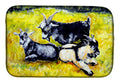 Three Goats Dish Drying Mat Absorbent Dish Drying Mat Pad for Kitchen Counter Dish Drainer Mat for Countertop, 14 x 21", Multicolor
