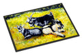 Three Goats Doormat Indoor Outdoor 24H X 36W Front Door Mat Rugs for Entryway, Non Slip Washable Low Pile,