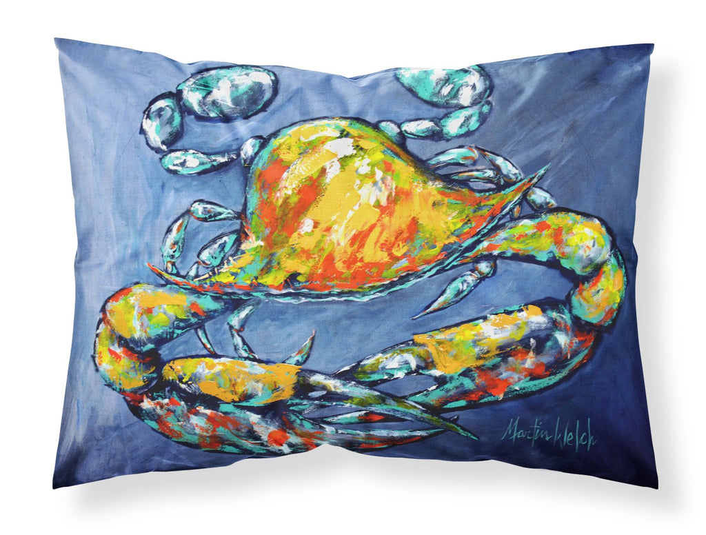 Blue Gray Kinda Day Crab Standard Pillowcase Lightweight Super Soft Easy Care Decorative Artwork Pillowcase, Standard