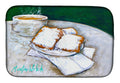 Breakfast Delight Beignets Dish Drying Mat Absorbent Dish Drying Mat Pad for Kitchen Counter Dish Drainer Mat for Countertop, 14 x 21", Multicolor