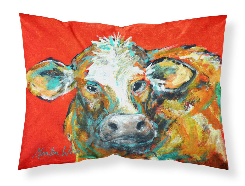 Caught Red Handed Cow Standard Pillowcase Lightweight Super Soft Easy Care Decorative Artwork Pillowcase, Standard