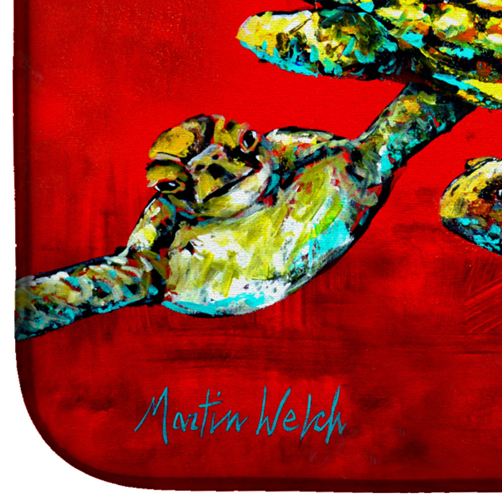 Drifting Home Turtles Dish Drying Mat Absorbent Dish Drying Mat Pad for Kitchen Counter Dish Drainer Mat for Countertop, 14 x 21", Multicolor