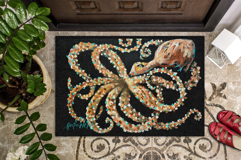 Eye On You Octopus Doormat Indoor Outdoor 24H X 36W Front Door Mat Rugs for Entryway, Non Slip Washable Low Pile,