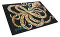 Eye On You Octopus Cutting Board Tempered Glass Kitchen Cutting Surface, Heat Resistant Chopping, Non-Slip Feet, Food Prep & Serving