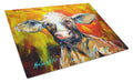 Happy Cow Cutting Board Tempered Glass Kitchen Cutting Surface, Heat Resistant Chopping, Non-Slip Feet, Food Prep & Serving