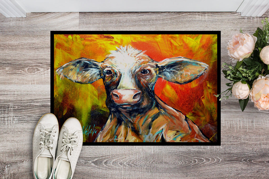 Happy Cow Doormat Indoor Outdoor 18H X 27W Front Door Mat Rugs for Entryway, Non Slip Washable