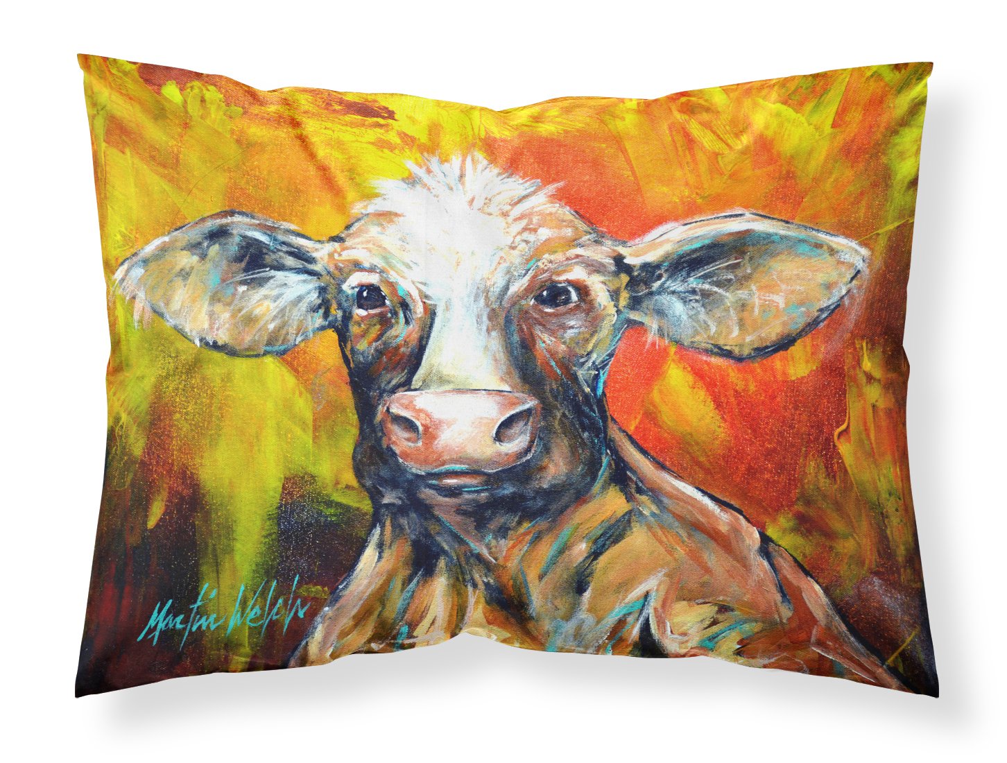 Happy Cow Standard Pillowcase Lightweight Super Soft Easy Care Decorative Artwork Pillowcase, Standard