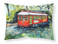 Little Red Street Car Standard Pillowcase Lightweight Super Soft Easy Care Decorative Artwork Pillowcase, Standard