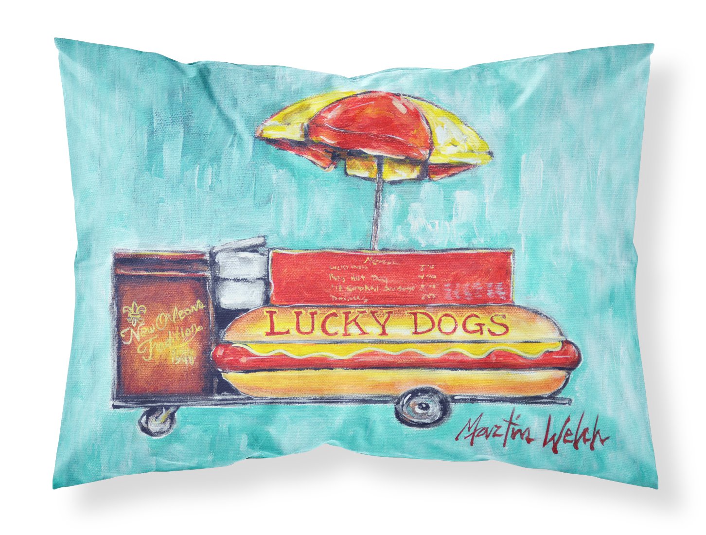 Lucky Dog for Me Standard Pillowcase Lightweight Super Soft Easy Care Decorative Artwork Pillowcase, Standard