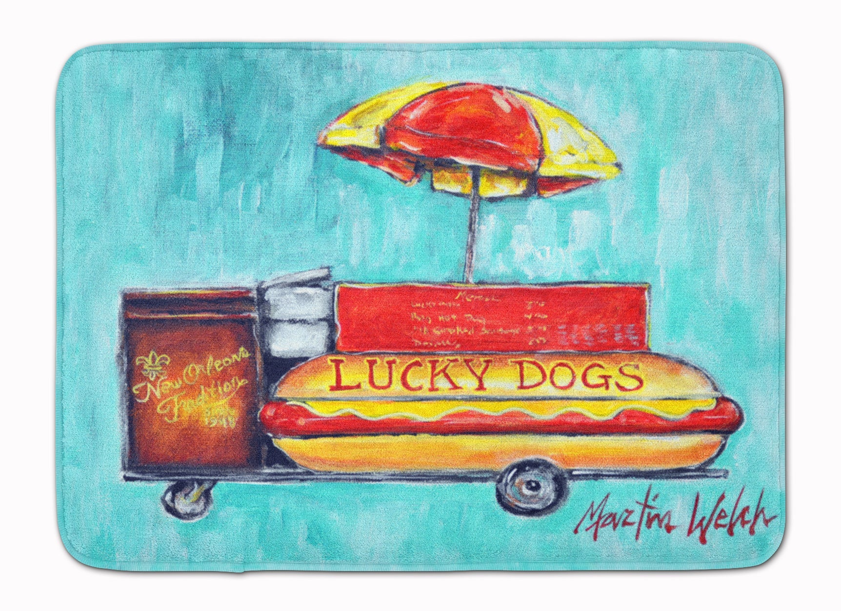 Lucky Dog for Me Memory Foam Kitchen Mat Machine Washable Anti-Fatigue Cushion Comfort Bath or Kitchen Rug