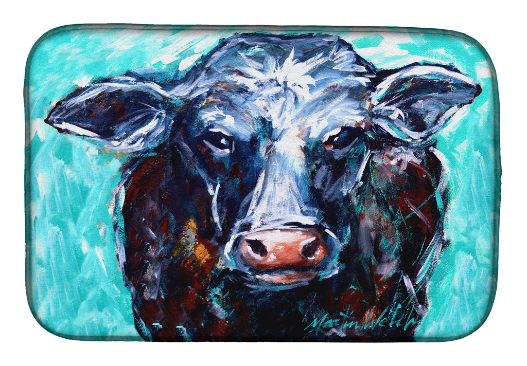 Moo Cow Dish Drying Mat Absorbent Dish Drying Mat Pad for Kitchen Counter Dish Drainer Mat for Countertop, 14 x 21", Multicolor