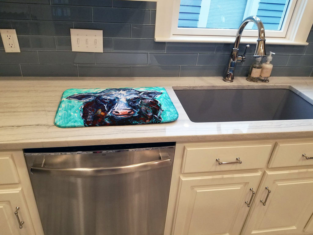 Moo Cow Dish Drying Mat Absorbent Dish Drying Mat Pad for Kitchen Counter Dish Drainer Mat for Countertop, 14 x 21", Multicolor