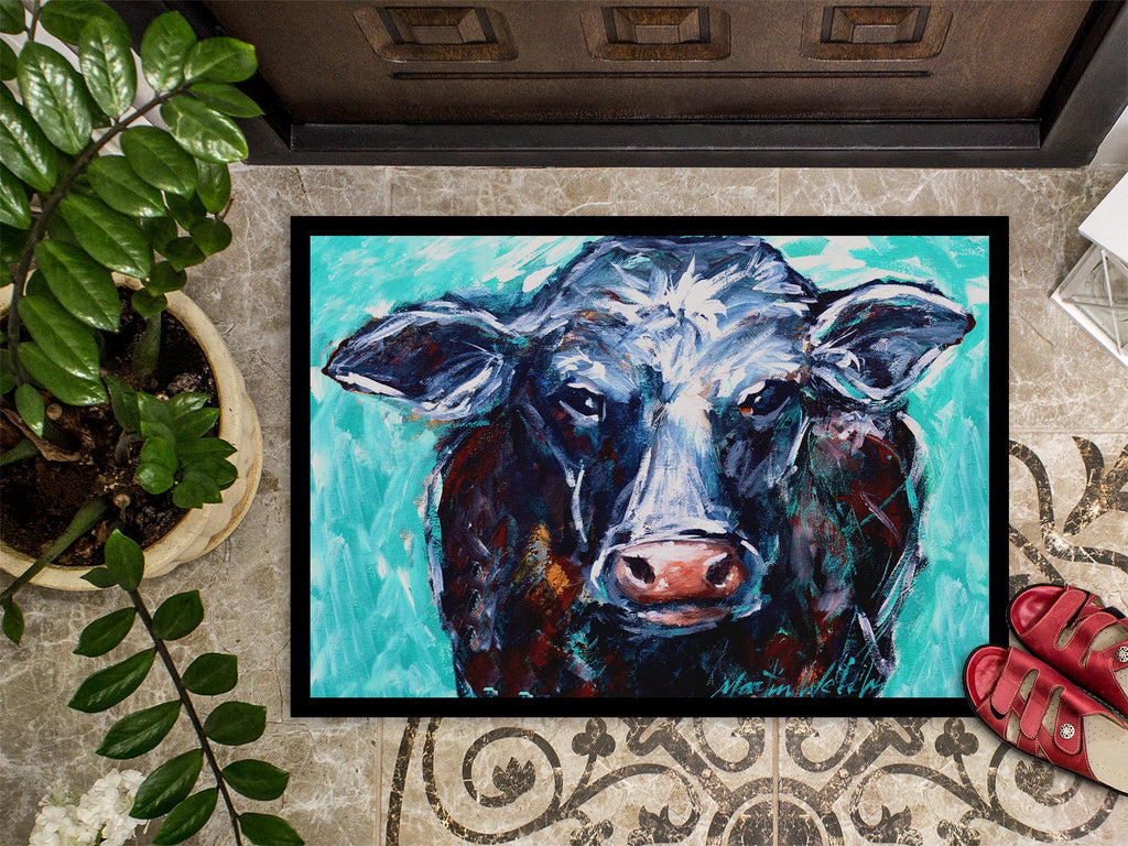 Moo Cow Doormat Indoor Outdoor 18H X 27W Front Door Mat Rugs for Entryway, Non Slip Washable