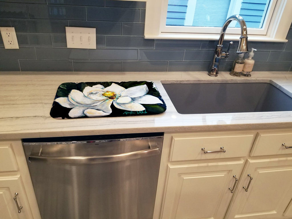Sweet Magnolia Dish Drying Mat Absorbent Dish Drying Mat Pad for Kitchen Counter Dish Drainer Mat for Countertop, 14 x 21", Multicolor