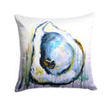 Aqua Sand Oyster Decorative Throw Pillow 14x14 Indoor Outdoor Accent Cushion, Fabric Cover with Insert for Sofa, Bed, Porch & Living Room