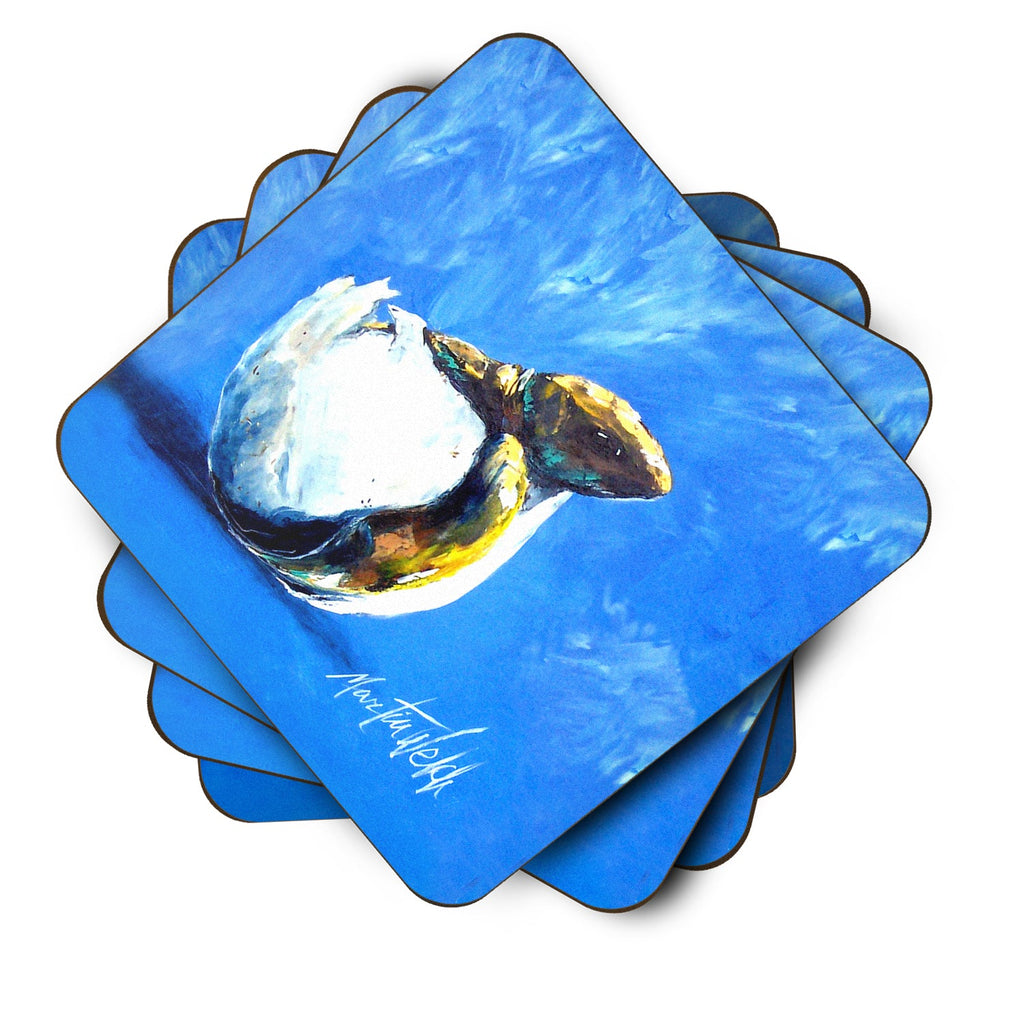 Baby Turtle Foam Coasters Set of 4 Cup Coasters for Indoor Outdoor, Tabletop Protection, Anti Slip, Mouse pad Material