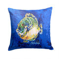 Blue Gill Decorative Throw Pillow 14x14 Indoor Outdoor Accent Cushion, Fabric Cover with Insert for Sofa, Bed, Porch & Living Room