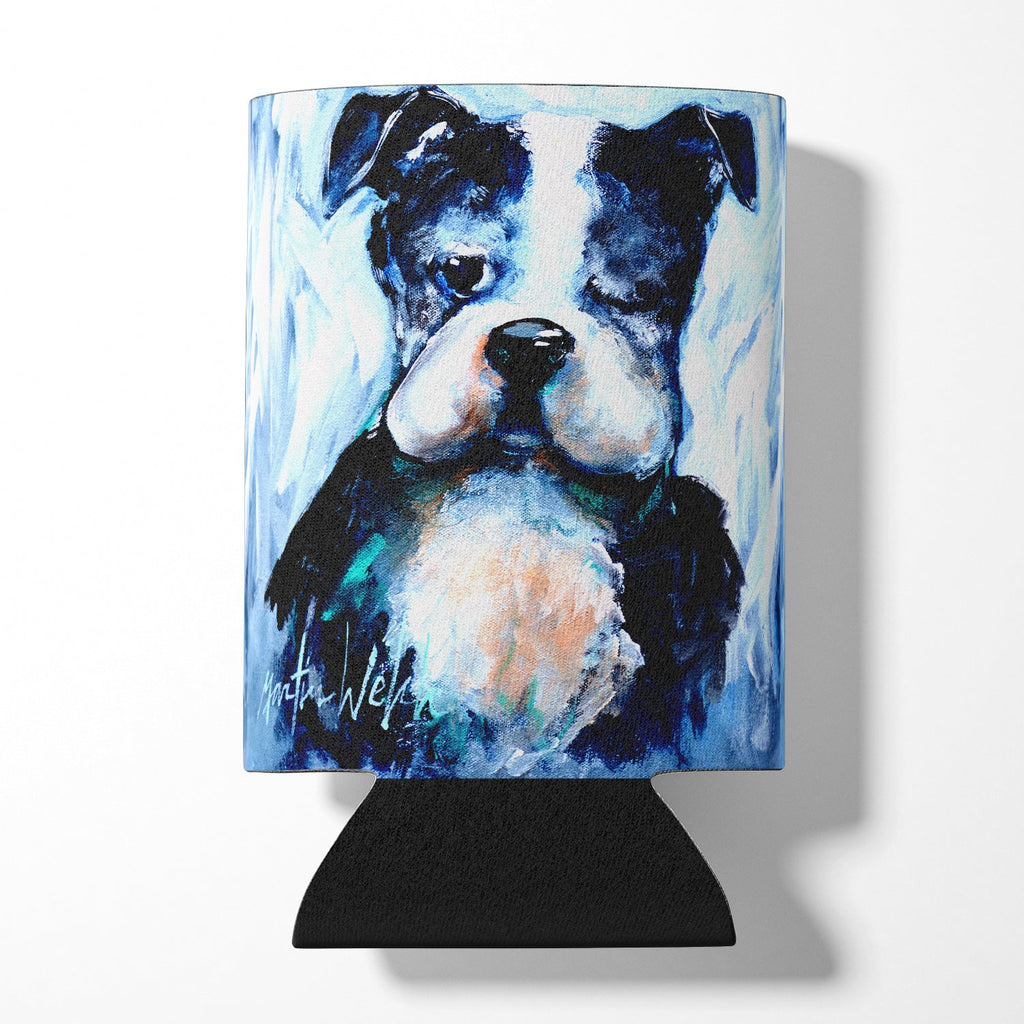 Boston Terrier Boston Tuff Can or Bottle Hugger Cooler Sleeve for Standard 12 oz Cans, Insulated Foam Beer & Soda Can Hugger Reusable