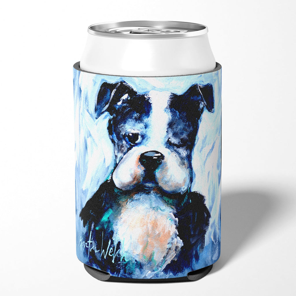 Boston Terrier Boston Tuff Can or Bottle Hugger Cooler Sleeve for Standard 12 oz Cans, Insulated Foam Beer & Soda Can Hugger Reusable