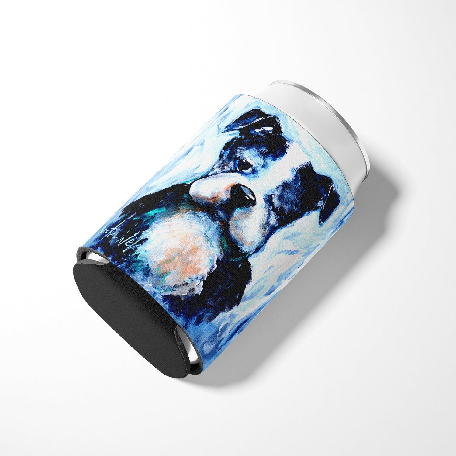 Boston Terrier Boston Tuff Can or Bottle Hugger Cooler Sleeve for Standard 12 oz Cans, Insulated Foam Beer & Soda Can Hugger Reusable