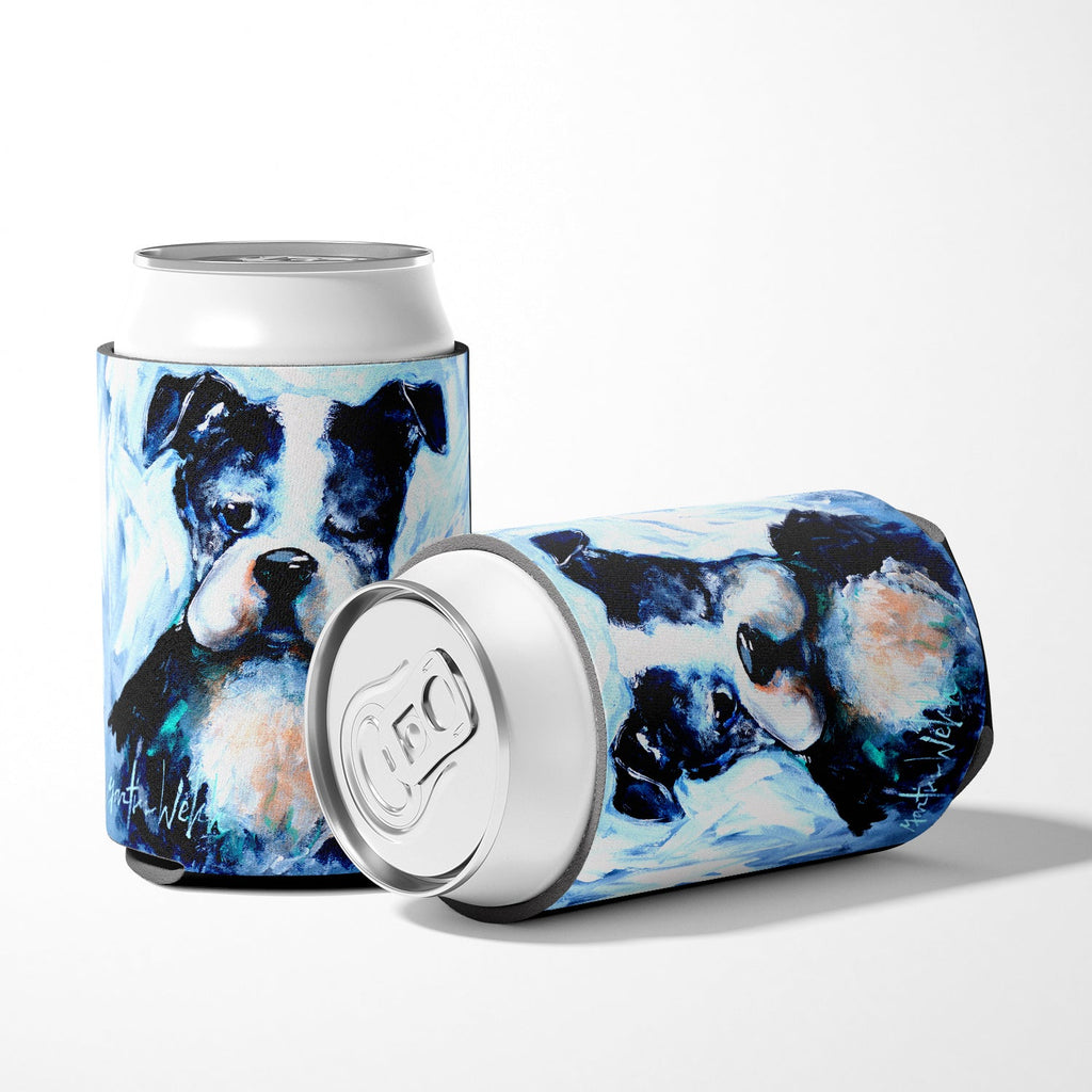 Boston Terrier Boston Tuff Can or Bottle Hugger Cooler Sleeve for Standard 12 oz Cans, Insulated Foam Beer & Soda Can Hugger Reusable