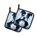 Boston Terrier Boston Tuff Pot Holder Set of 2 Heat Resistant Quilted Hot Pads 7.5 x 7.5 Inch, Insulated Kitchen Trivets for Cooking & Baking