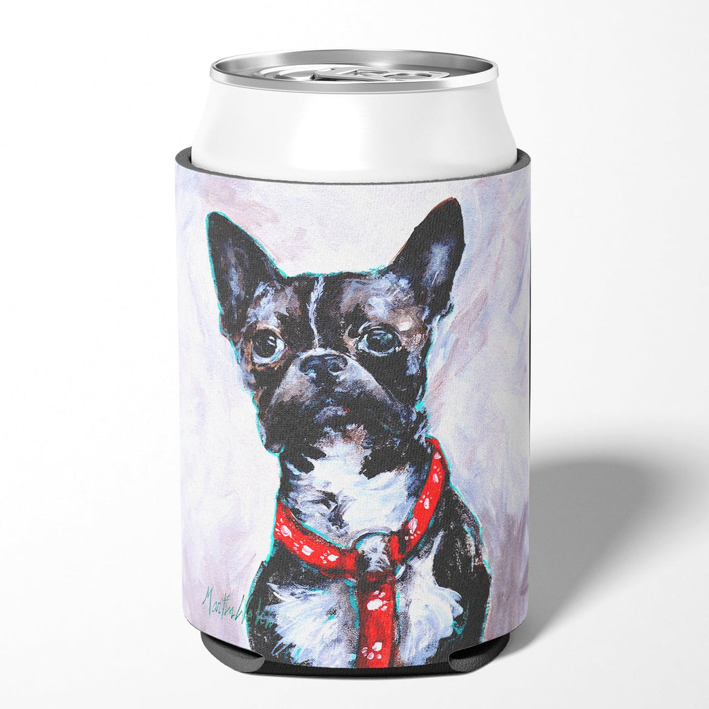 Boston Terrier Brindle Ziggy Can or Bottle Hugger Cooler Sleeve for Standard 12 oz Cans, Insulated Foam Beer & Soda Can Hugger Reusable