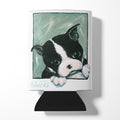 Boston Terrier Don't Leave Me Can or Bottle Hugger Cooler Sleeve for Standard 12 oz Cans, Insulated Foam Beer & Soda Can Hugger Reusable