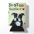 Boston Terrier Where's my Bibb Can or Bottle Hugger Cooler Sleeve for Standard 12 oz Cans, Insulated Foam Beer & Soda Can Hugger Reusable