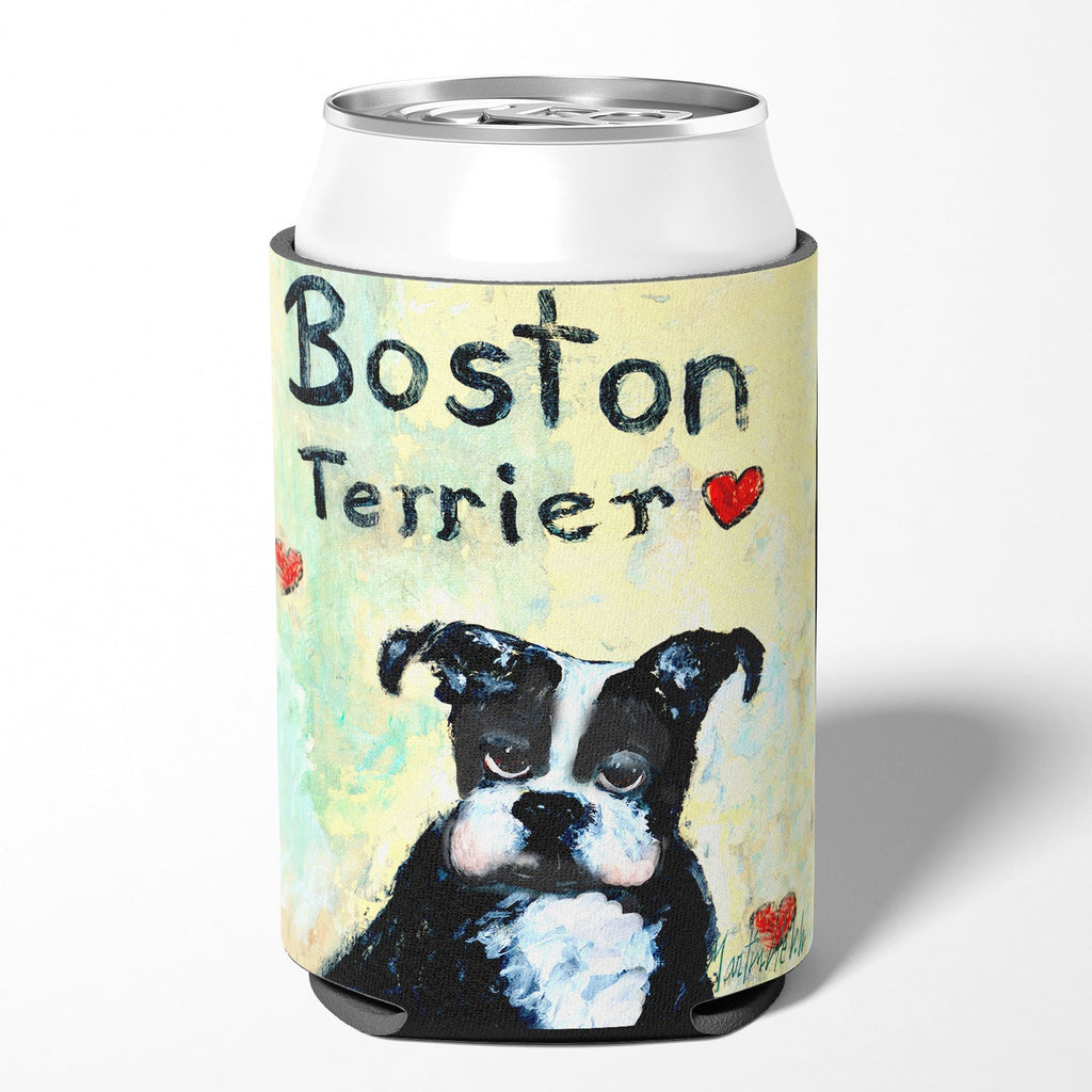 Boston Terrier Where's my Bibb Can or Bottle Hugger Cooler Sleeve for Standard 12 oz Cans, Insulated Foam Beer & Soda Can Hugger Reusable