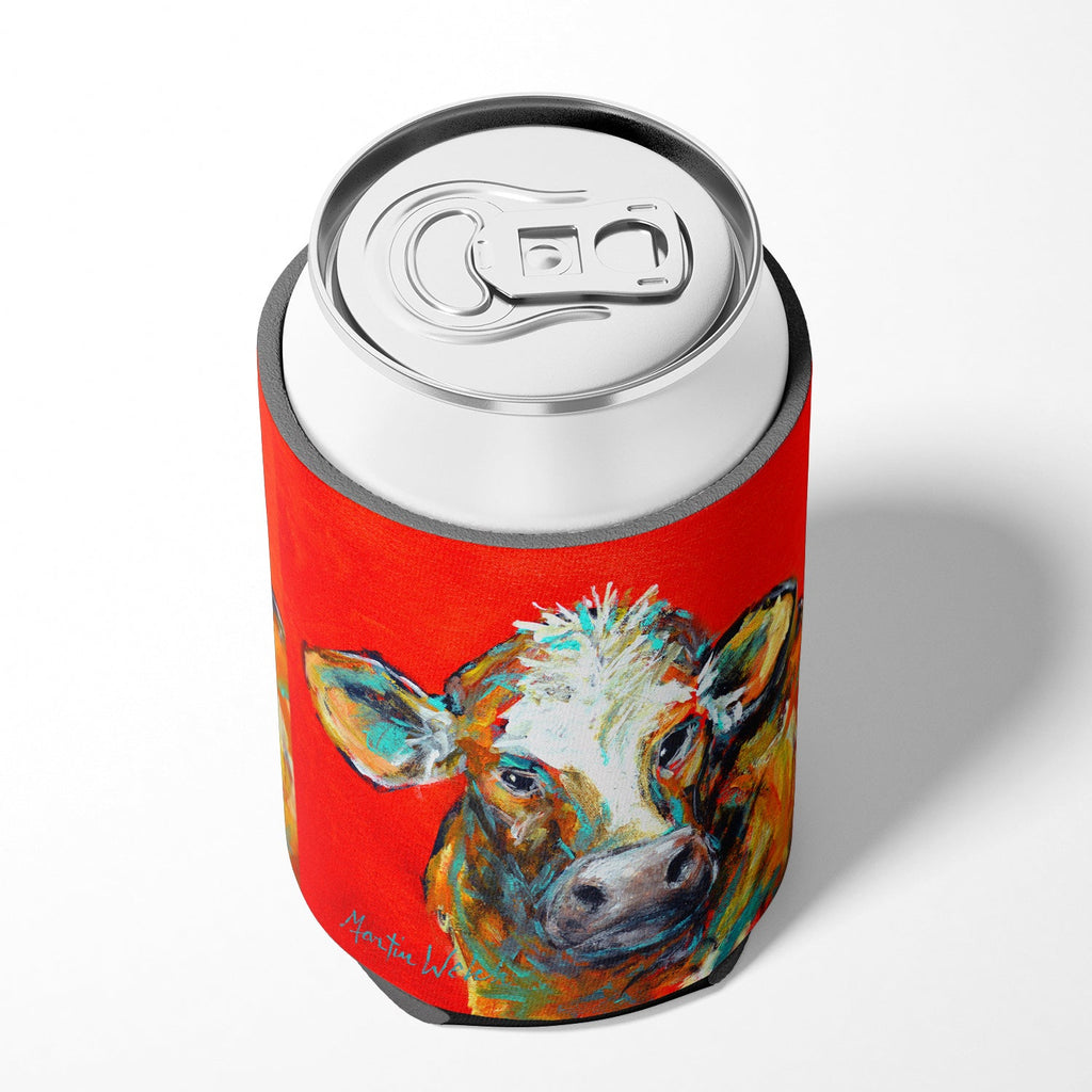 Cow Caught Red Handed Too Can or Bottle Hugger Cooler Sleeve for Standard 12 oz Cans, Insulated Foam Beer & Soda Can Hugger Reusable
