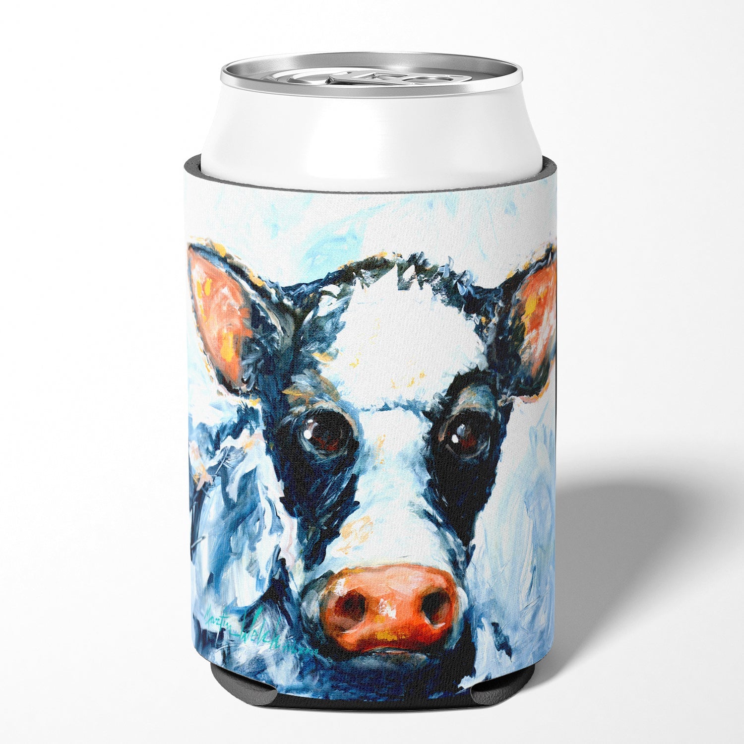 Cow Lick Can or Bottle Hugger Cooler Sleeve for Standard 12 oz Cans, Insulated Foam Beer & Soda Can Hugger Reusable