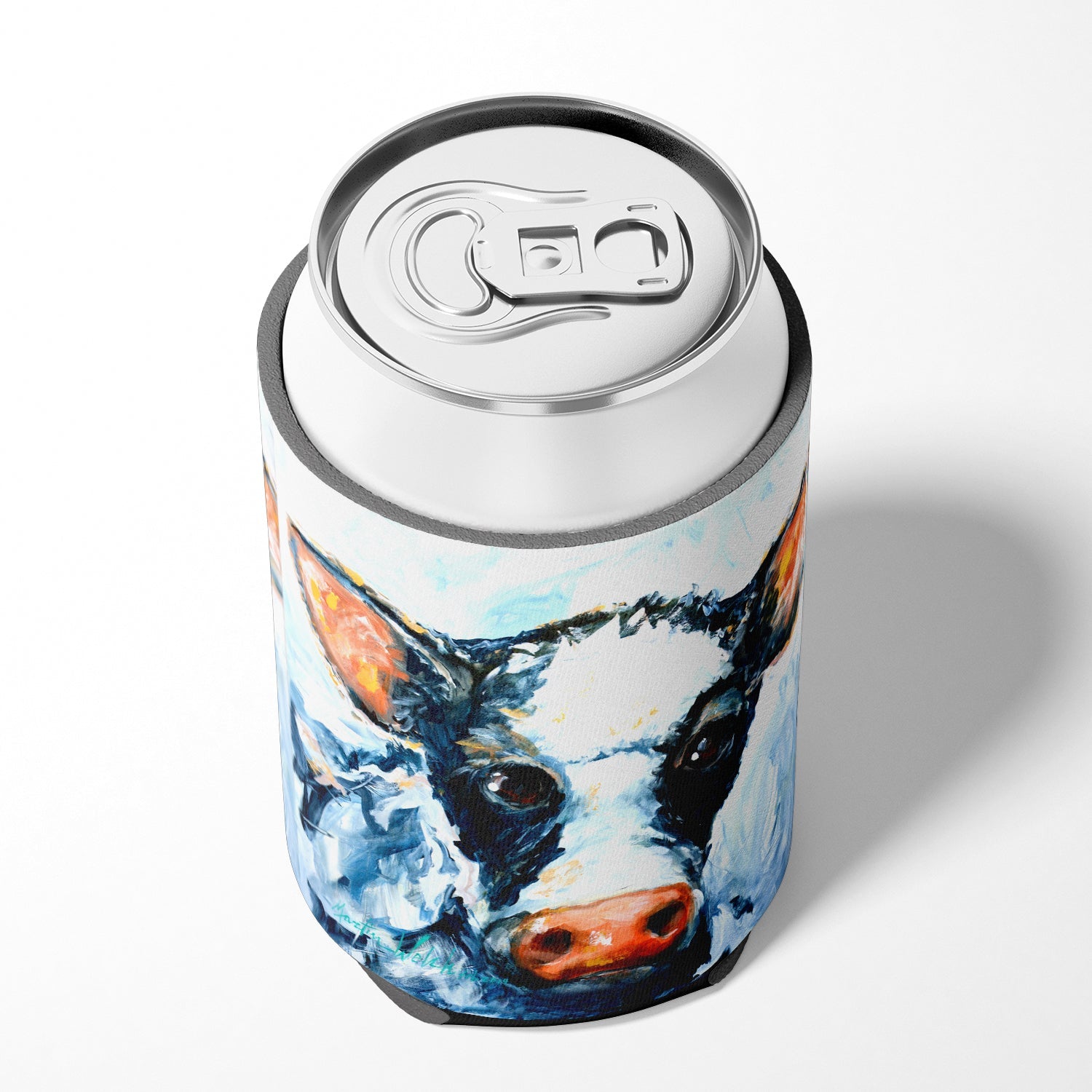Cow Lick Can or Bottle Hugger Cooler Sleeve for Standard 12 oz Cans, Insulated Foam Beer & Soda Can Hugger Reusable
