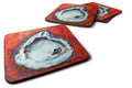 Char Broiled Oyster Foam Coasters Set of 4 Cup Coasters for Indoor Outdoor, Tabletop Protection, Anti Slip, Mouse pad Material
