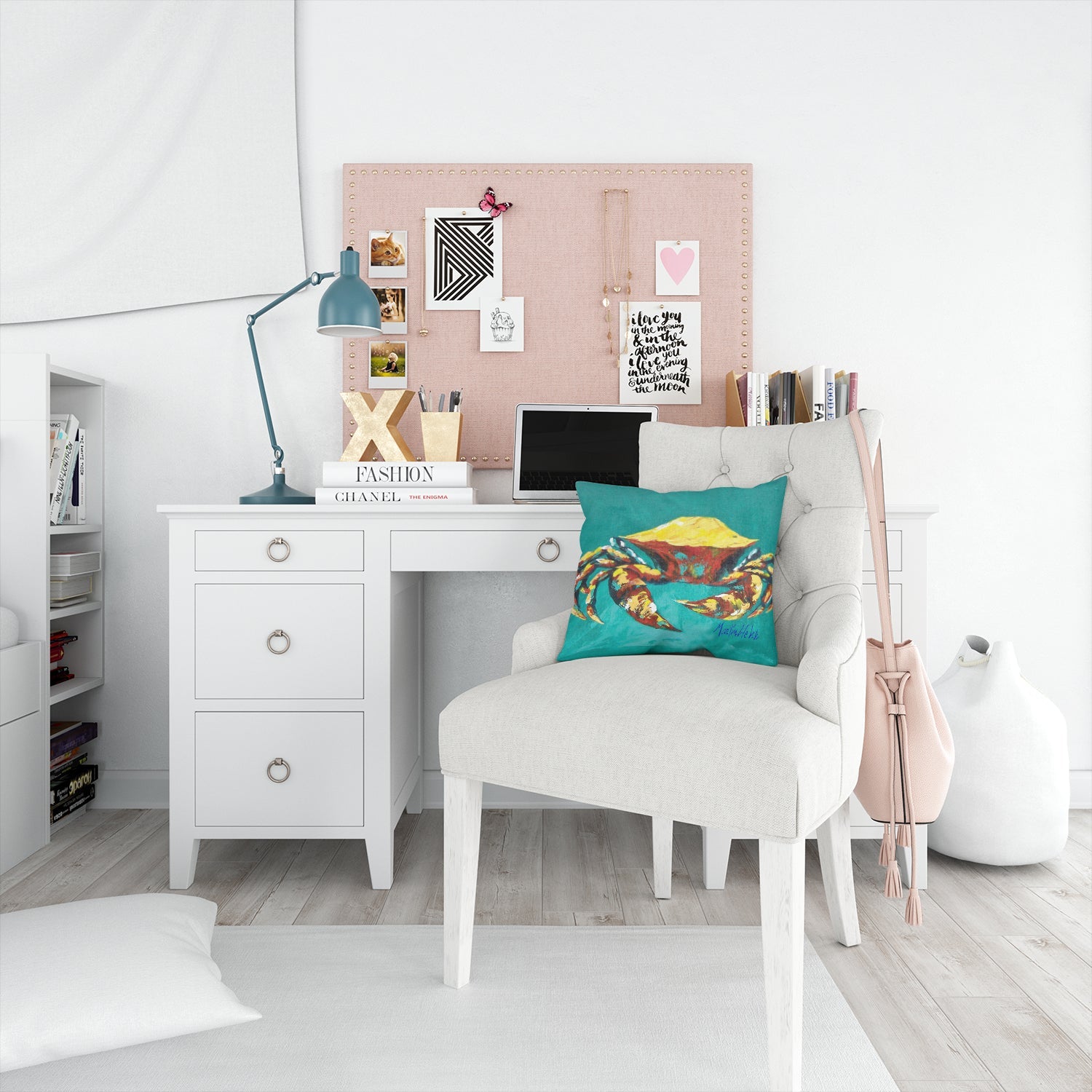 Crab Tunnel Decorative Throw Pillow 14x14 Indoor Outdoor Accent Cushion, Fabric Cover with Insert for Sofa, Bed, Porch & Living Room