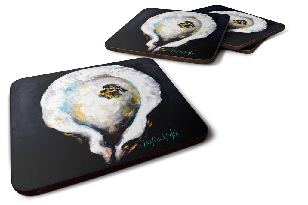 Oyster Eye Five Foam Coasters Set of 4 Cup Coasters for Indoor Outdoor, Tabletop Protection, Anti Slip, Mouse pad Material