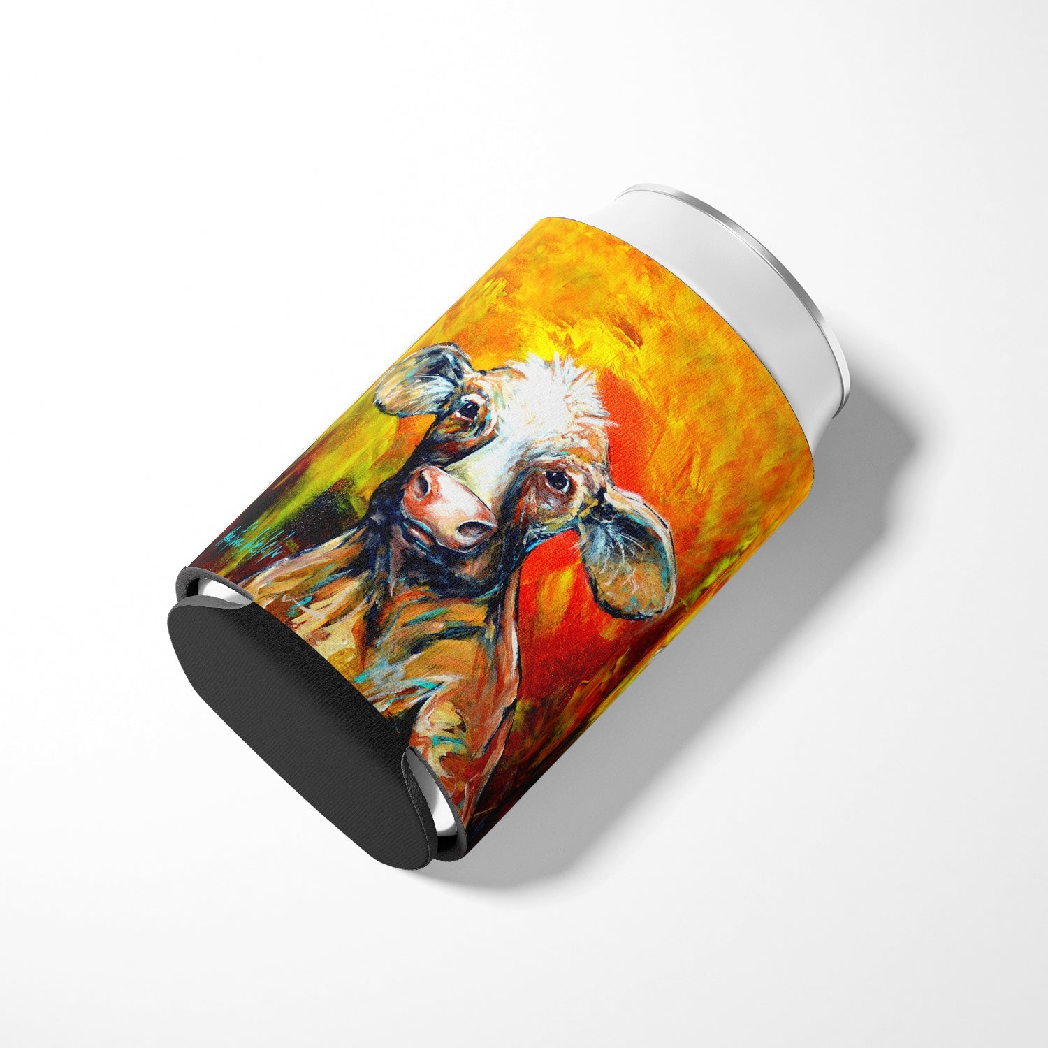 Happy Cow Can or Bottle Hugger Cooler Sleeve for Standard 12 oz Cans, Insulated Foam Beer & Soda Can Hugger Reusable