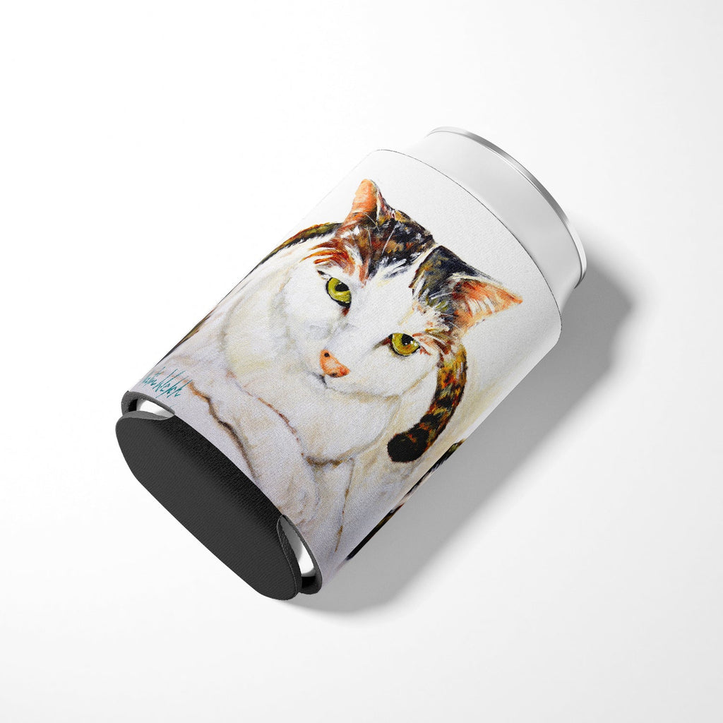 Lanie Cat Can or Bottle Hugger Cooler Sleeve for Standard 12 oz Cans, Insulated Foam Beer & Soda Can Hugger Reusable