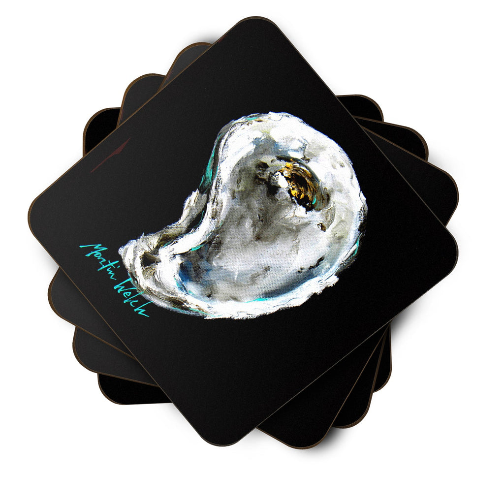 Lucky Oyster Foam Coasters Set of 4 Cup Coasters for Indoor Outdoor, Tabletop Protection, Anti Slip, Mouse pad Material